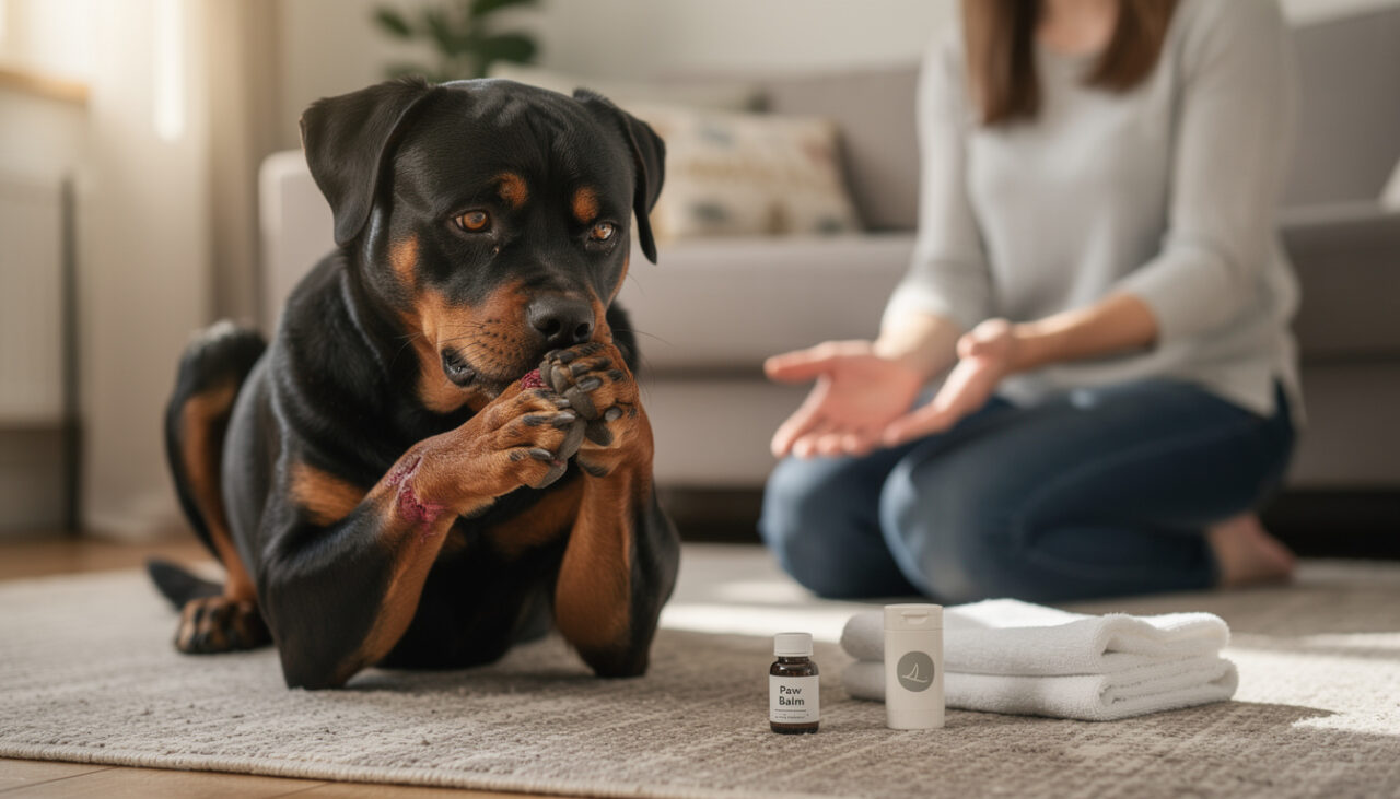 découvrez les raisons pour lesquelles votre chien rottweiler se lèche les pattes et trouvez des solutions efficaces pour soulager votre animal et prévenir les problèmes de santé.
