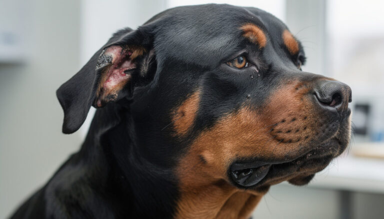 découvrez comment identifier les signes d'otite chez votre chien rottweiler pour agir rapidement et assurer son bien-être.